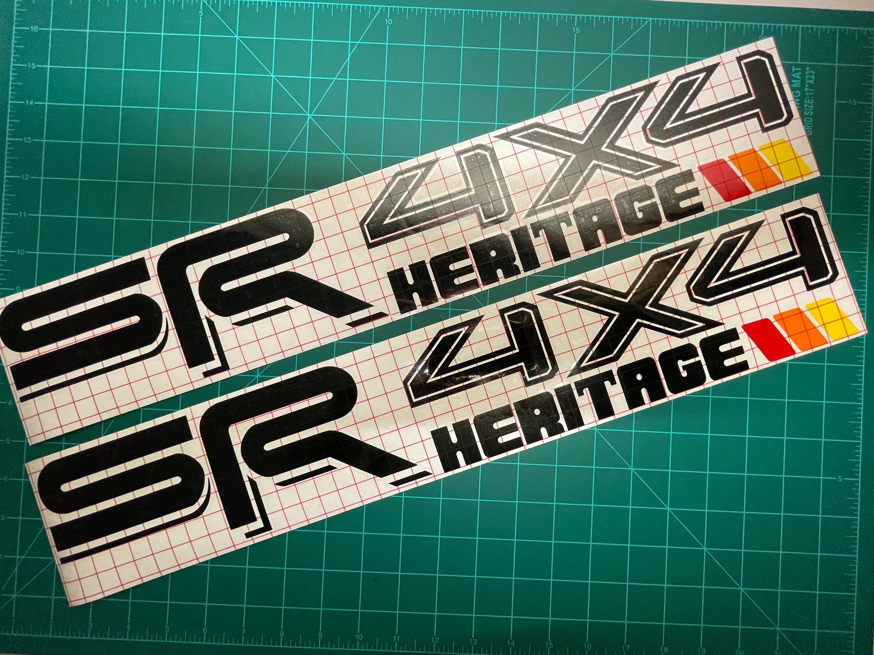 Custom SR 4x4 Off-road Heritage Vinyl Decals set of 2 Tacoma Decals ...