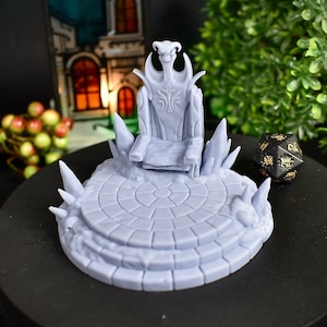 Boss Throne Freezing Darkness, Masters of Hero Dungeon Quest Expansion, DnD Miniature, RPG Tabletop Game, Gift, Hight Detail, 5e miniatures