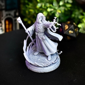 Human Wizard, Mage, Sorcerer, Classic Miniature Dungeons and Dragons Mini, Hero Dungeon Quest RPG Board Game, Great DnD Gift, Dungeon Master