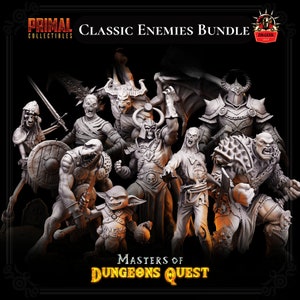 Monster Enemies Minions 10 pièces Bundle D&D Enemy Miniatures, donjon et dragons mini, jeu de table RPG, idée cadeau, quête de héros, rôle critique