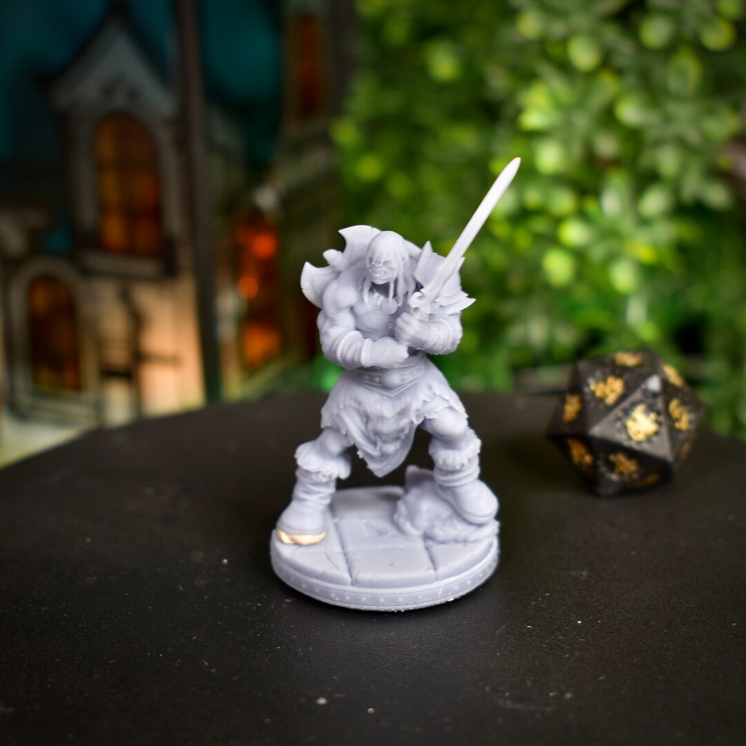 Orc Barbarian Warrior Knight Dnd Miniatures, Dungeons and Dragons Mini ...