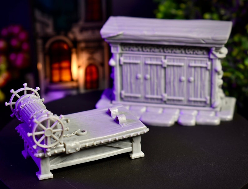 Cupboard, Torture Rack Terrain, Furniture Miniatures, Dungeons and ...
