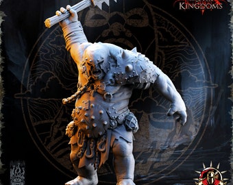 Ogre Warrior DnD Enemy Wargaming Miniature Dungeons and Dragons Mini Hero Quest RPG Board Game DnD Gift Dungeon Master Critical Role 5e