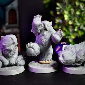 Owl Bear, Owlbear, Owlfolk Bear Miniature Dungeons and Dragons Mini Hero Quest RPG Board Game Great DnD Gift Dungeon Master Critical Role 5e