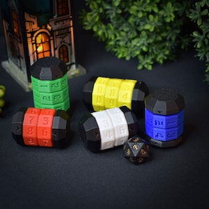 Life Counter HP Tracker DnD MTG RPG Jeu de société Accessoires de jeux de table, Dungeons and Dragons Mini rôle critique imprimé en 3D, haute qualité