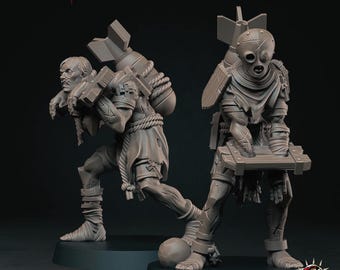 Bleeding Procession: Ecclesiastic Prisoners | Proxy For Trench Crusade 28/32/38mm