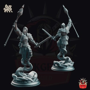 Noble Court Wizard Mage Sorcerer Fighter DnD Miniature Dungeons and Dragons Mini Hero Dungeon Quest RPG Board Game Great DnD Gift 5e