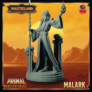 König Malark Zauberer Magier Zauberer Kämpfer DnD Miniature Dungeons and Dragons Mini Held Dungeon Anfrage RPG Brettspiel DnD Geschenk 5e