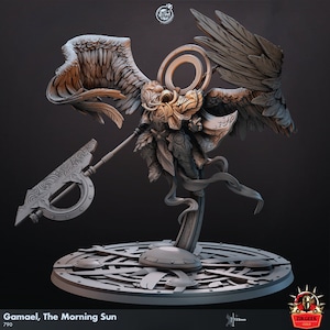 Guerrero guardián arcángel miniatura DnD juego de mesa gótico, RPG, mazmorras y dragones, miniatura para pintar, regalo, miniaturas 5e, alto detalle