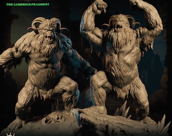 Yeti Monsters DnD Enemy Miniature Masters of Dungeon Hero Quest RPG Tabletop Game Dungeons and Dragons High Detail DnD Gift Critical Role
