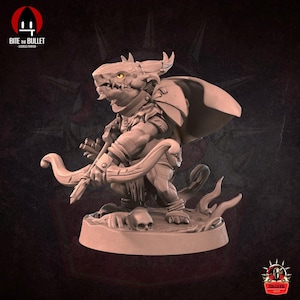 Kobold Ranger Enemy Miniature – Fantasy RPG Figure for Dungeons and Dragons, Pathfinder, Tabletop TTRPG, Dungeon Master Gift