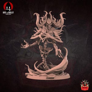 Lord of Hatred Boss Miniature: 28/32/38 mm Fantasy RPG Mini för DnD, TTRPG