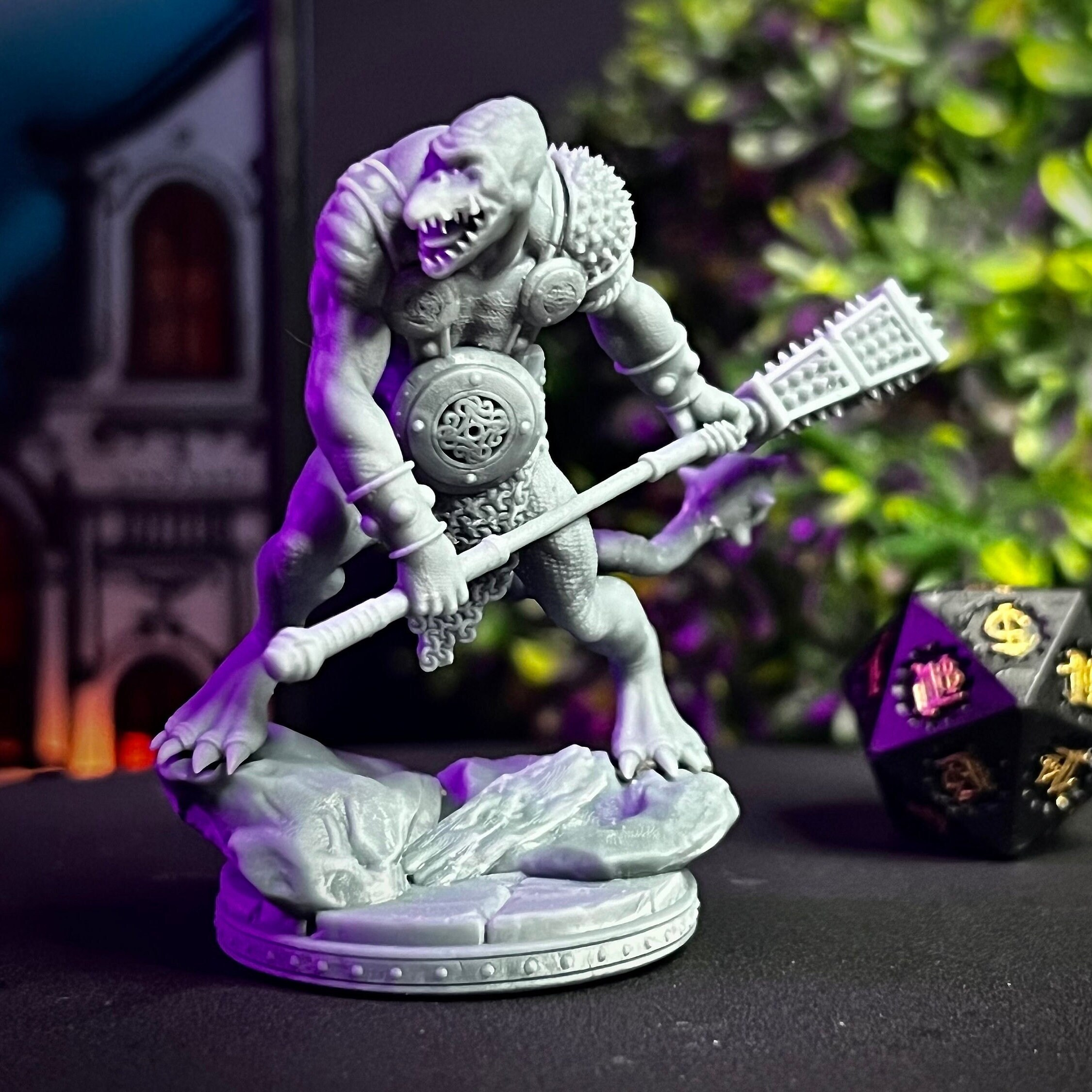 Creature Reptile Monster Miniature: 28/32/38mm Fantasy RPG Mini for DnD, TTRPG