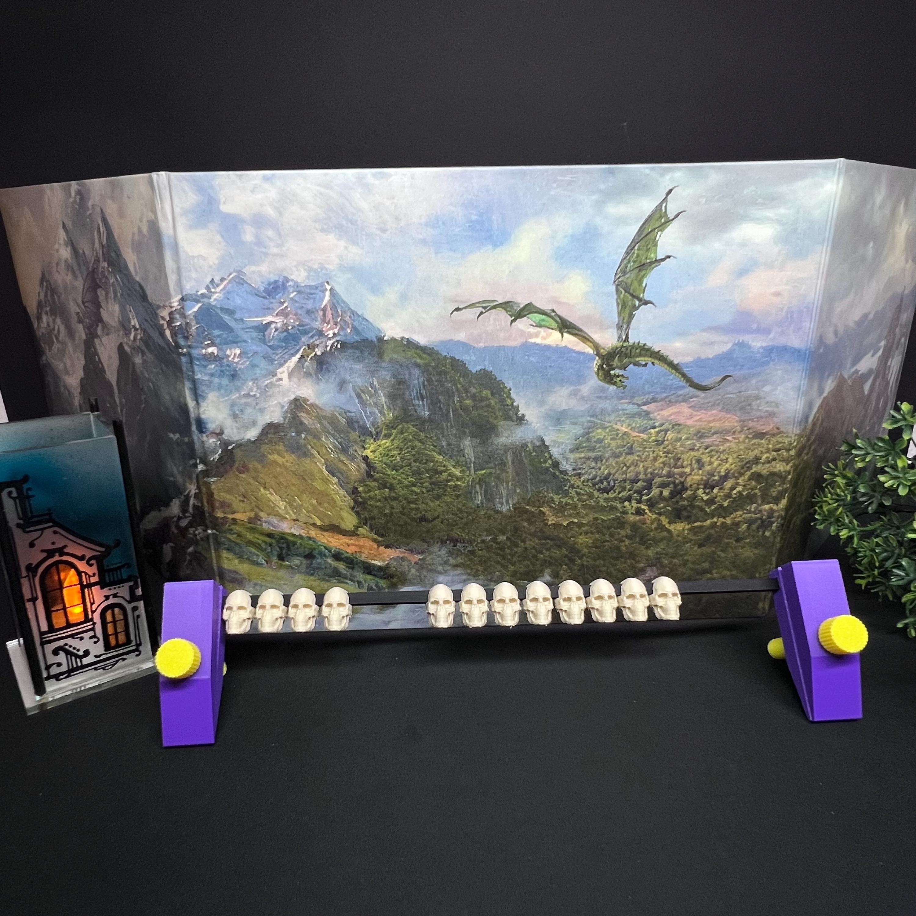 DM Screen Skull Tracker, Dnd Health Abacus, TTRPG Fear & Hope Counter ...