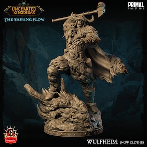 Barbarian Warrior Fighter Miniature, Dungeons and Dragons Mini, Hero Dungeon Quest, RPG Board Game, Great DnD Gift, Dungeon Master, 5e