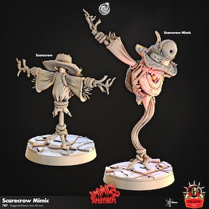 Vogelscheuche Mimic DnD Enemy Miniatur, RPG Tabletop Spiel, Dungeons and Dragons, Malerei Mini, Geschenk, 5e Miniaturen, High Detail Figur