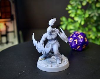 Night Elf Demon Hunter Miniature: 28/32/38mm Fantasy RPG Mini for DnD, TTRPG