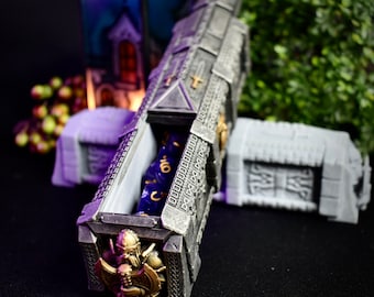 DnD Würfelbox Zwergenkönig, Dungeon Hero Quest, RPG Tabletop Game Miniatur, 5e Miniaturen, Geschenkidee, Zwerge Exklusive Würfeltruhe