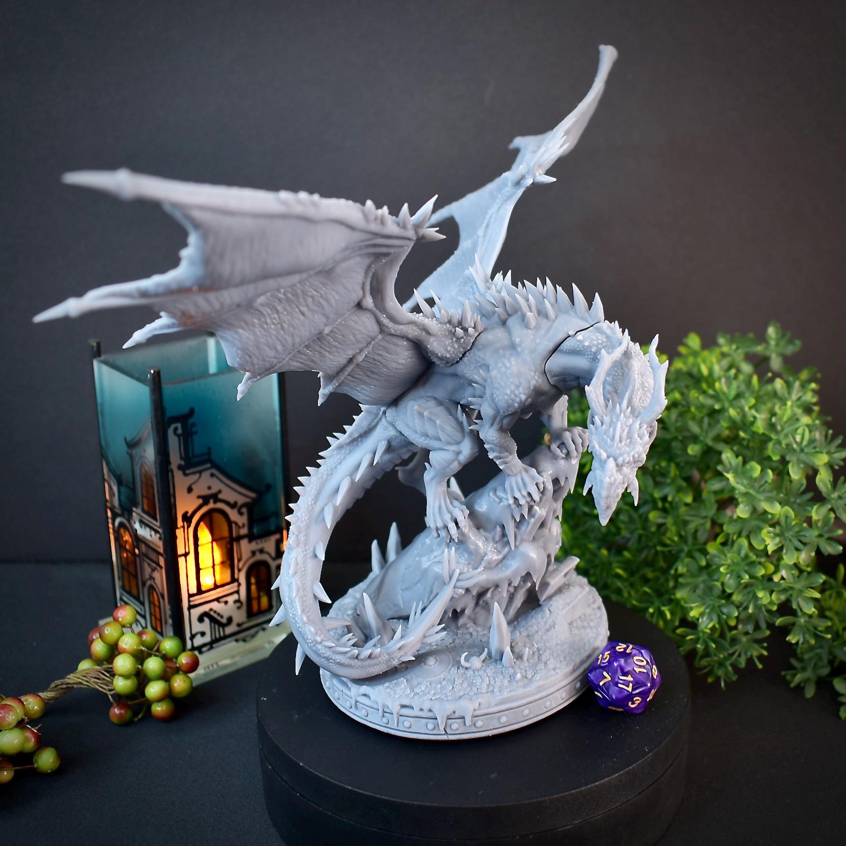 IJsdraakminiatuur: 28/32/38 mm fantasy-RPG mini voor DnD, TTRPG - Etsy  België, image size:1666x1666