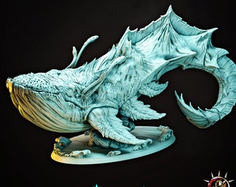 Queen Leviathan Miniature: 28/32/38mm Fantasy RPG Mini for DnD, TTRPG