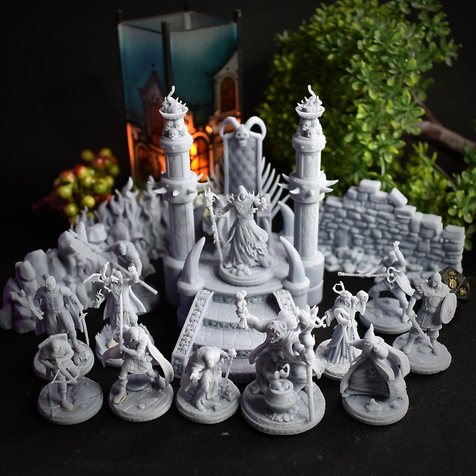 Dark Wizards Quest X16 Set: 28/32/38mm Fantasy RPG Miniatures for Dnd ...