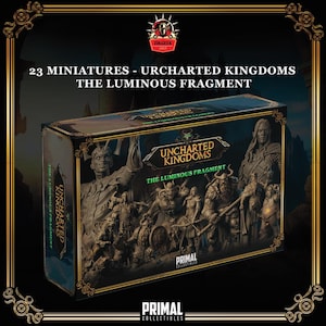 Fragmento luminoso de Uncharted Kingdoms (23 piezas) - Miniaturas de D&D para mazmorras y dragones - Mini Hero Quest - Juego de mesa de rol - Regalo de D&D - Maestro de mazmorras