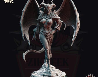 Demon of Broken Oaths Succubus: 28/32/38mm Fantasy RPG Miniature for DnD, TTRPG