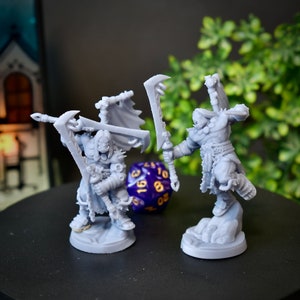 Orc Warrior Fighter Enemy DnD Miniatures Dungeons and Dragons Mini Hero Dungeon Quest RPG Board Game DnD WoW Gift Dungeon Master 5e