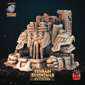 Zwergenschmiede, Mine Terrain, DnD Miniatur, Dwarven City Diorama, Dungeon HeroQuest, 5e Miniaturen