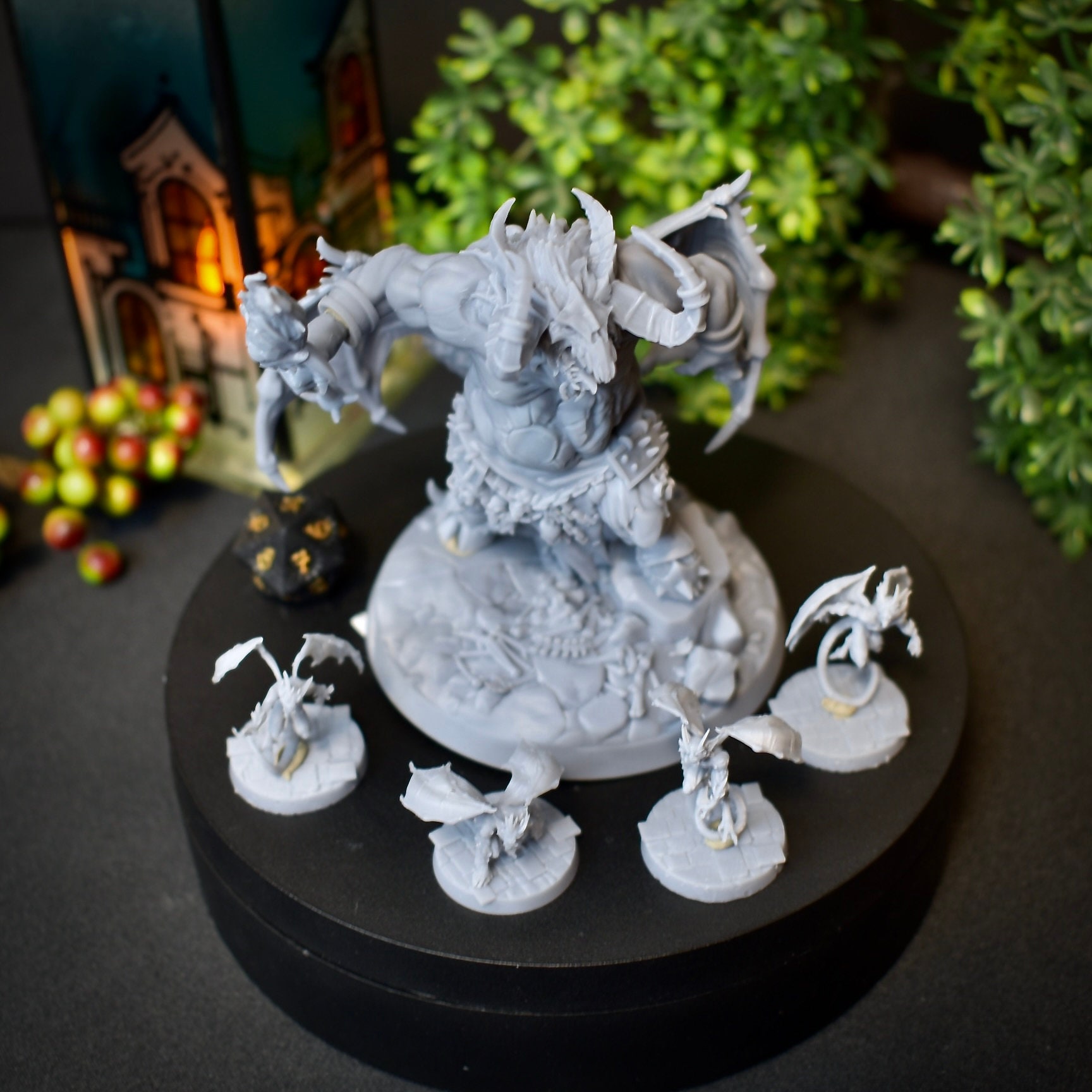 Orcus & Imps Boss Miniature Set: 28/32/38mm Fantasy RPG Mini for Dnd ...