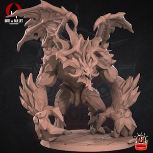 Giant Gargoyle Horror – Boss Monster Miniature for Fantasy RPG, TTRPG Dungeon Gift