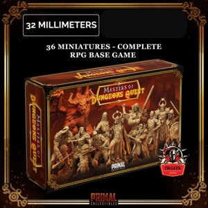 Miniaturas de Masters of Dungeon Quest, expansión Hero Quest, figuras de rol de fantasía, juego de mesa, regalo para el director de juego, rol crítico