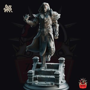 Human Sorcerer Wizard Mage DnD Miniature Dungeons and Dragons Mini Hero Dungeon Quest RPG Board Game Great DnD Gift 5e