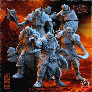 Tainted Warriors Fighter Monster Enemy Bundle Miniature Dungeons and Dragons Mini Hero Quest RPG Board Game DnD Gift 5e