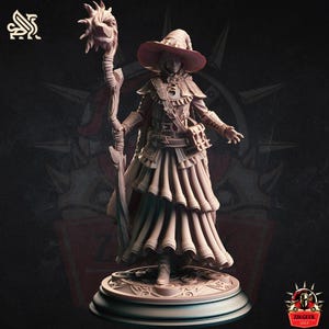 Human Wizard Mage Sorcerer Apprentice Fighter Enemy DnD Miniature Dungeons and Dragons Mini Hero Dungeon Quest RPG Board Game DnD Gift 5e