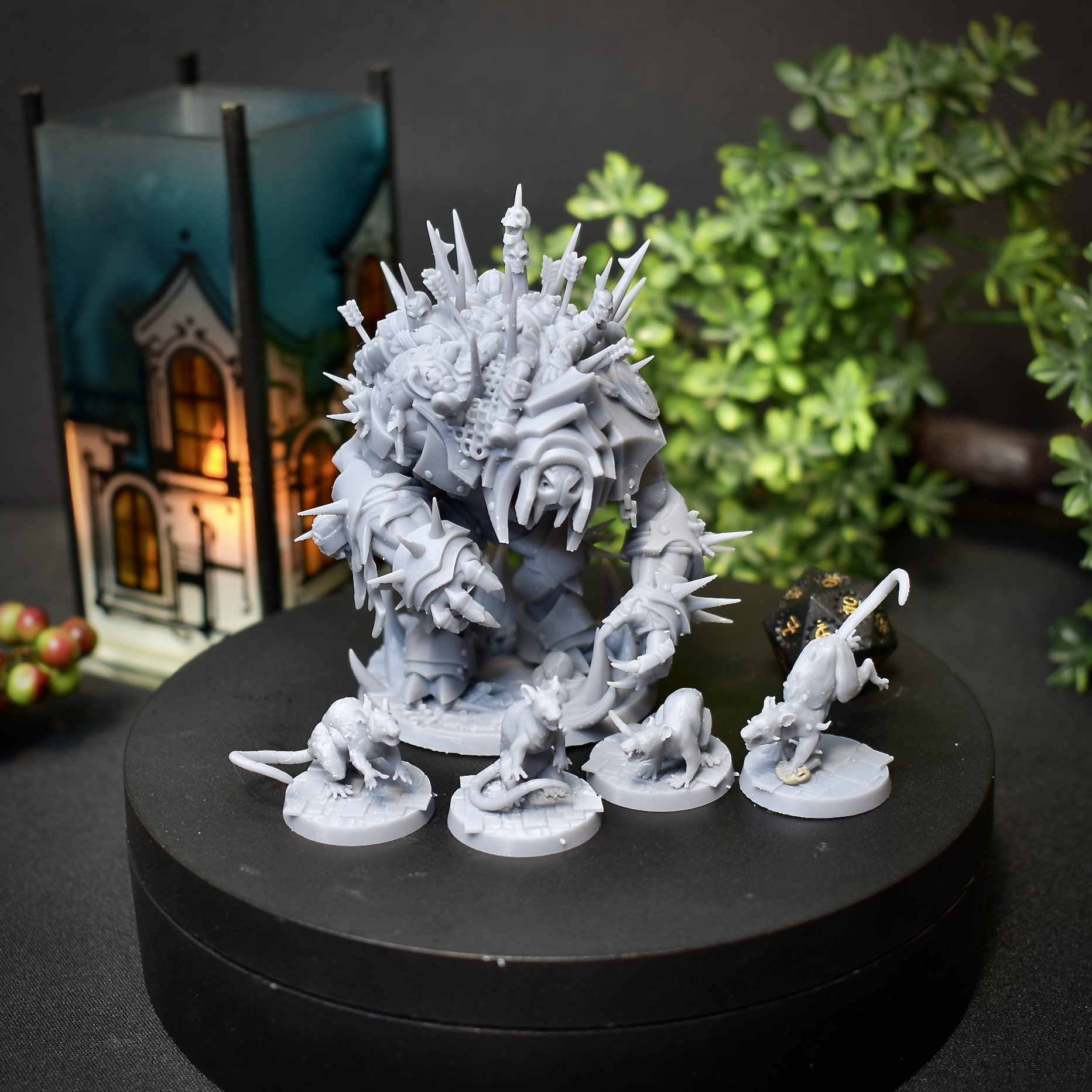 Green Stuff World Small Rats 3508 – 25 Ratti Stampati In 3D Per Modellismo Warhammer E D&D - 3