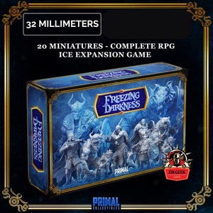 Miniaturas de expansión Oscuridad Gélida: figuras de rol de fantasía Dungeon Hero Quest, juego de mesa, regalo para el director de juego, rol crítico