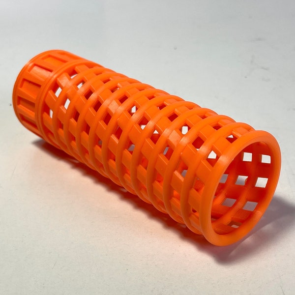 Custom Nerf N-Strike Barrel, (Mr. Swirly, Orange)