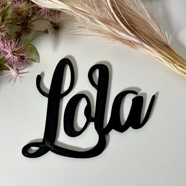 Pretty giant first name words for your wall to personalize wall decoration to hang in relief gift idea for children's room decor