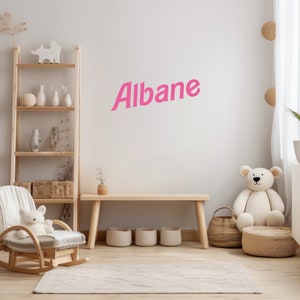 Aufkleber „Vorname“, personalisiertes Etikett zum Aufkleben überall im Geschäft, aus Vinyl mit Wortbuchstaben oder Vornamen zur Personalisierung
