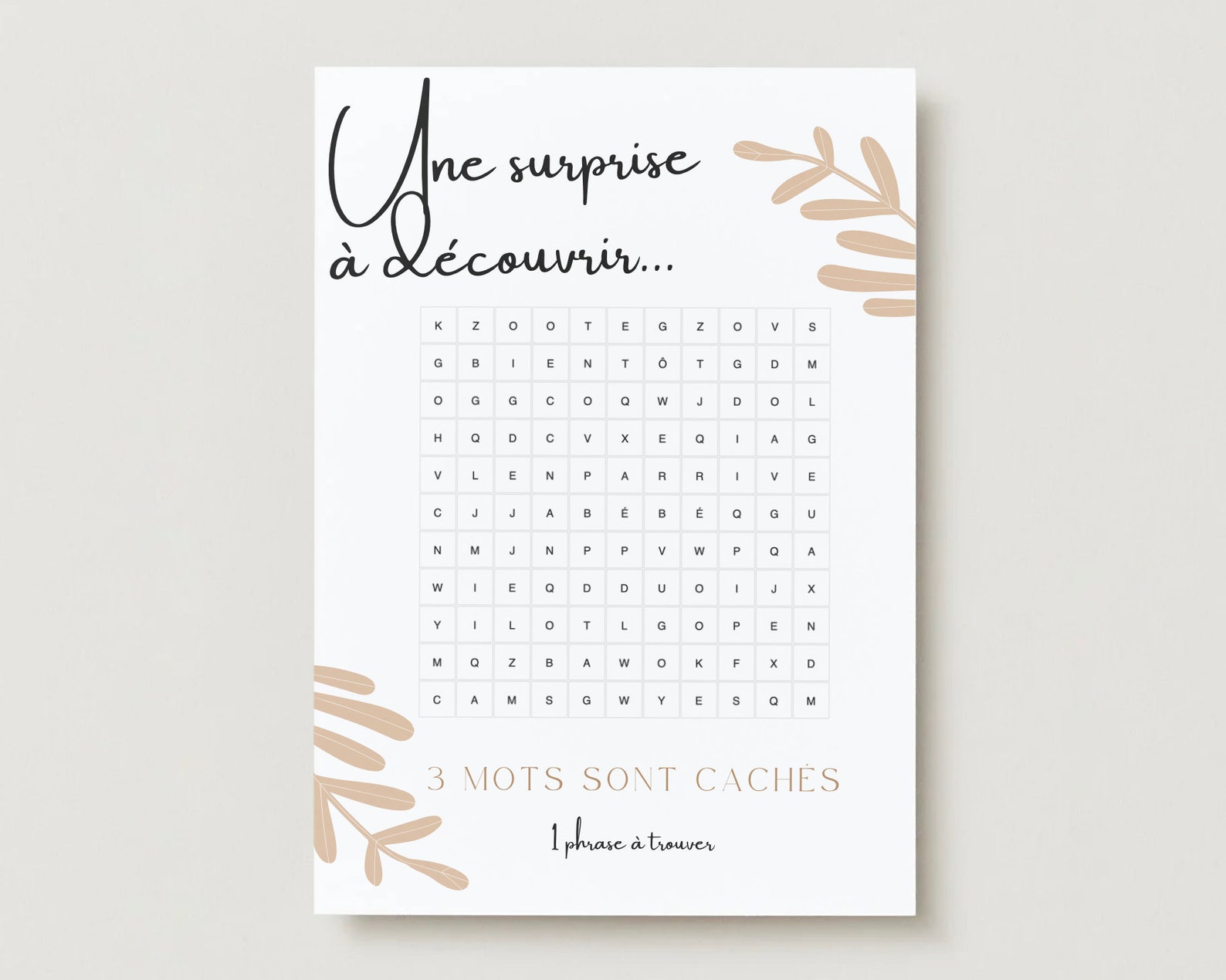 Carte à Gratter Annonce Grossesse Pour L'annoncer Au Grand Frère