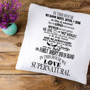 supernatural. supernatural svg supernatural png. In this house digital wall art. Digital download.