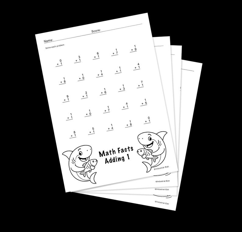 K-1 Printable Math Addition Practice Sheets 0-9 - Etsy