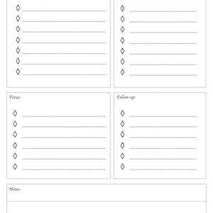 Daily Focus Planner