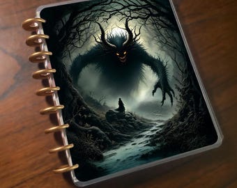 My Friendly Nightmare: Handmade Fantasy Happy Planner Classic Inspired| Laminated Planner Cover| Discbound, Custom Changeable Planner.