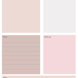 Daily Focus Planner