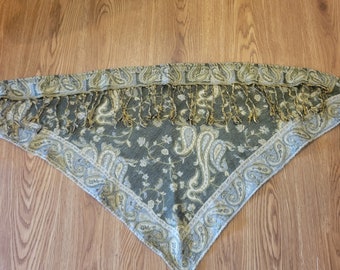 Pashmina Bandana, head scarf, fairy top, Summer Festival Outfit, forest fairy fae, rave, handmade