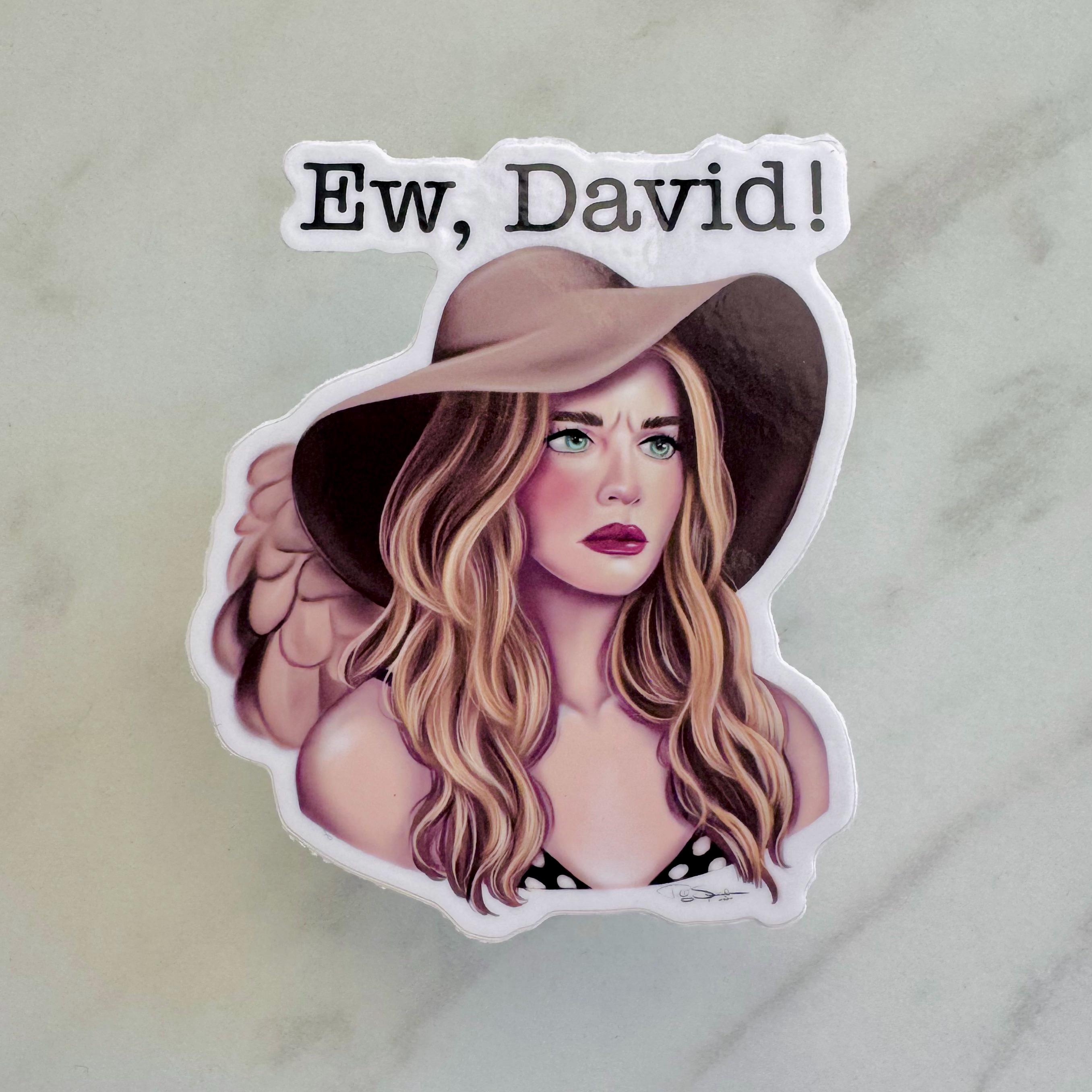 Alexis Rose 'ew, David!' Sticker - Schitt's Creek Laptop Water Bottle ...