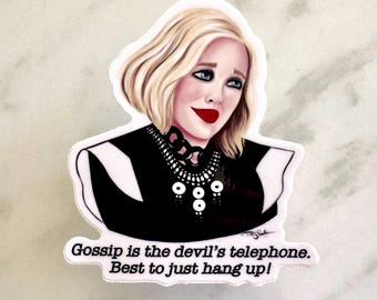 Pegatina de cita de Moira Rose, Fan Art de Schitt's Creek