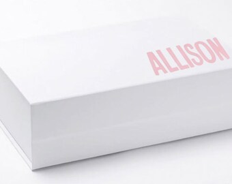 Brautjungfer Geschenkbox, benutzerdefinierte Geschenkbox, Box mit Namen